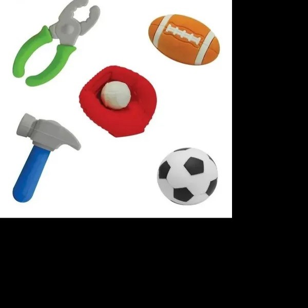 GOMA FIG. BALONES Y HERRAM. MAE BOLSA C1 PZA